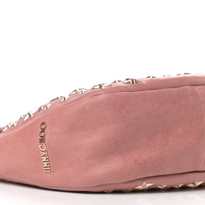 Jimmy Choo Calfskin Star Studded Shoulder Bag Pink 7 of 9