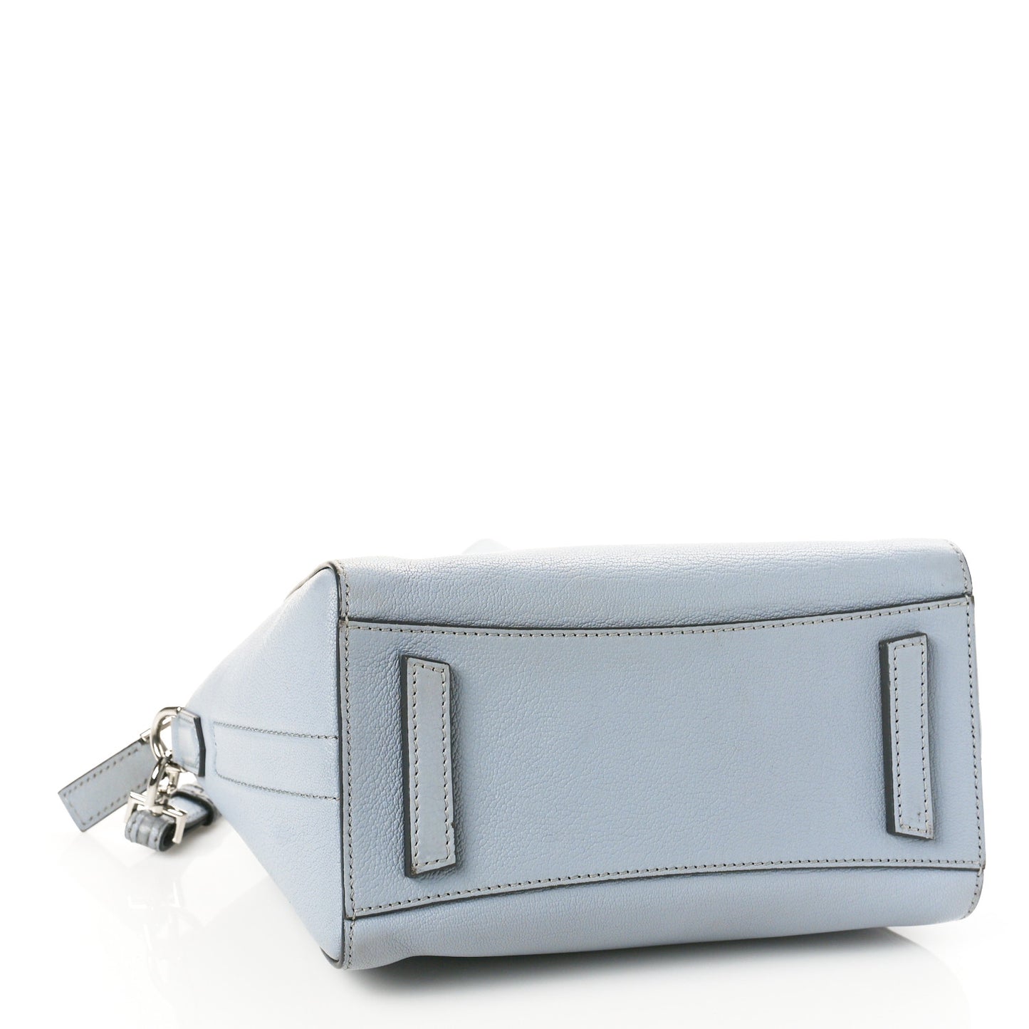 Sugar Goatskin Mini Antigona Baby Blue