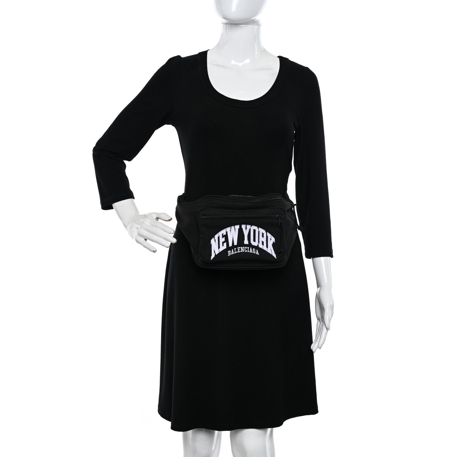 Balenciaga Nylon Canvas New York Explorer Belt Bag Black 2 of 10