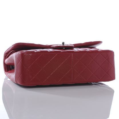 Chanel Caviar Jumbo Double Flap Red 4 of 8