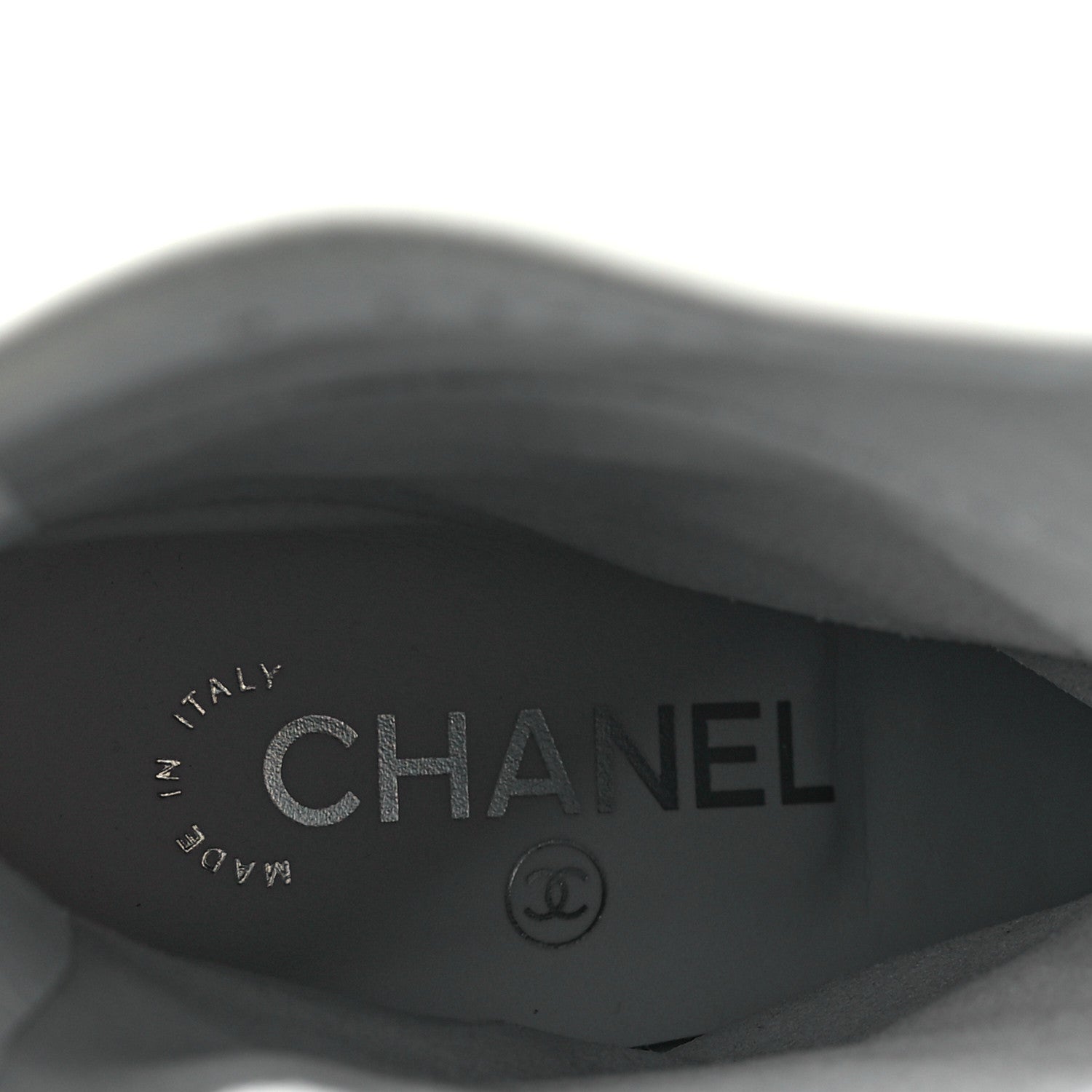 Chanel Shiny Crumpled Calfskin CC Cap Toe Short Boots 40.5 White 7 of 10