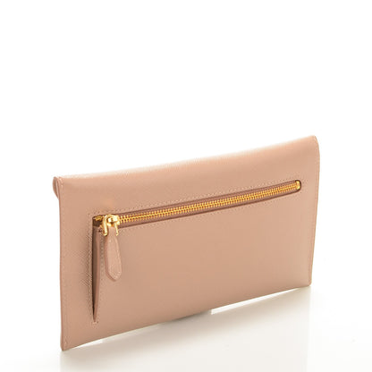 Prada Saffiano Metal Envelope Wallet Cammeo 3 of 7