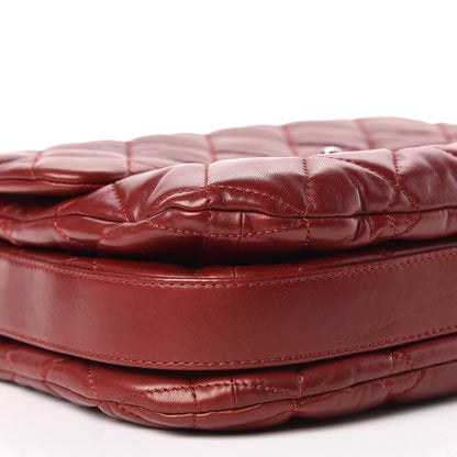 Chanel Lambskin Quilted Large 3 Flap Rouge Fonce 6 of 15