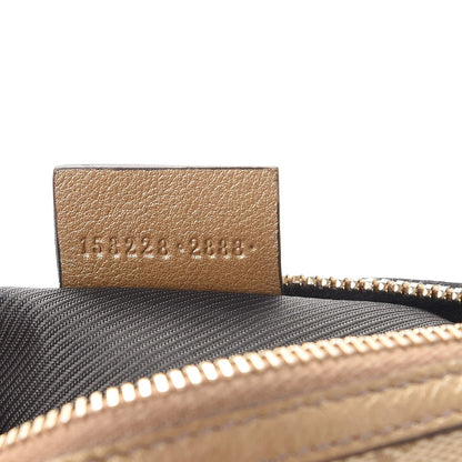 Gucci Monogram Small Cosmetic Case Metallic Bronze 7 of 8