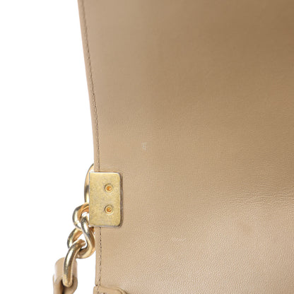 Chanel Lambskin Quilted Medium Boy Flap Light Beige 13 of 13