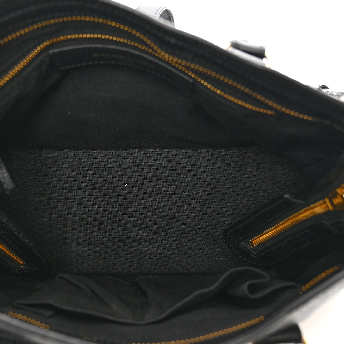 Chevre Gold Metallic Edge Hardware S City Black