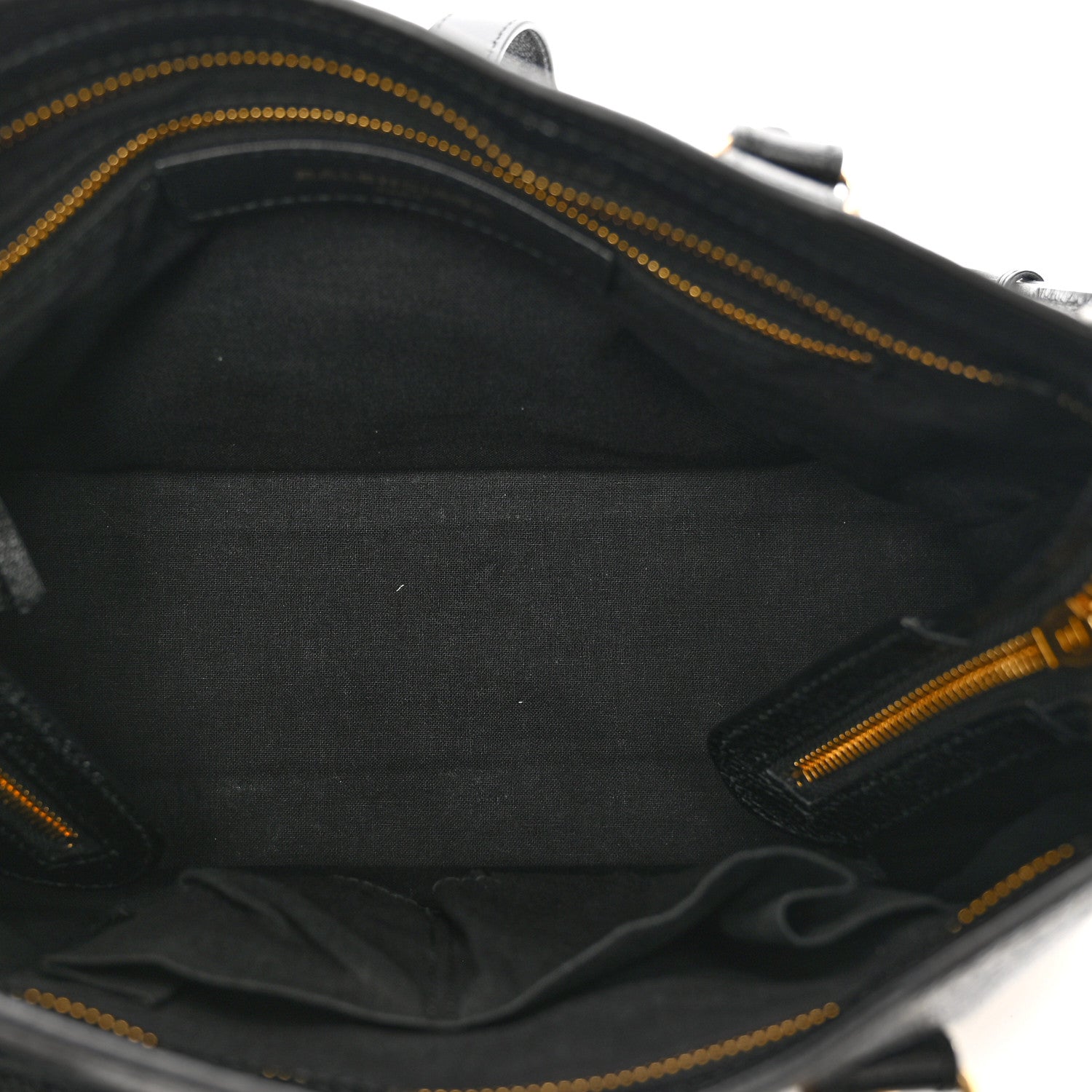 Balenciaga Chevre Gold Metallic Edge Hardware S City Black 6 of 10