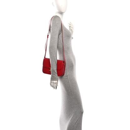 Celine Shiny Calfskin Medium Triomphe Red Red 2 of 11