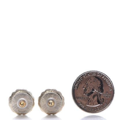 Chanel Pearl CC Camellia Earrings Gold 2 of 4