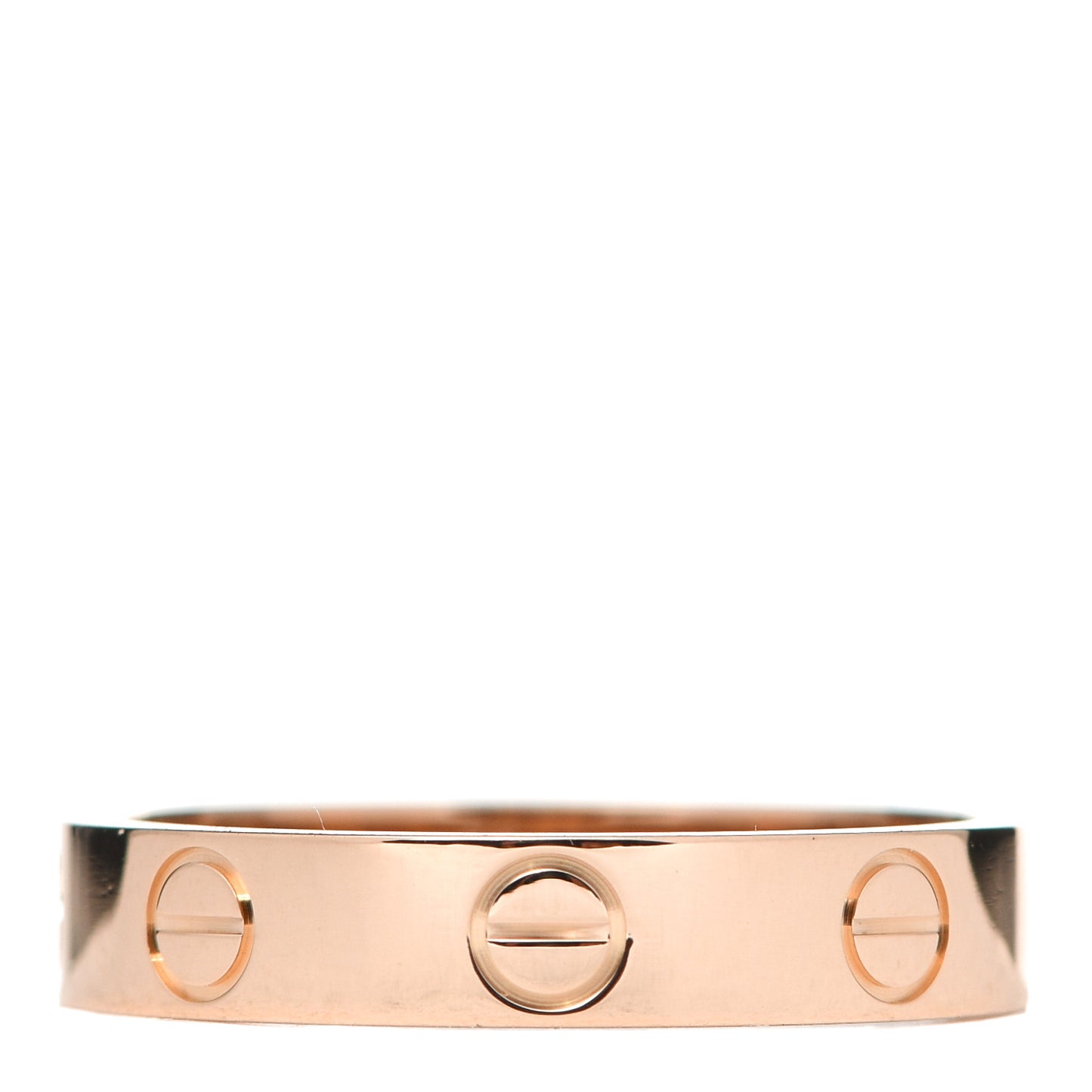 18K Pink Gold 3.5mm LOVE Wedding Band Ring 51 5.75