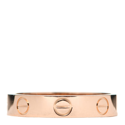 Cartier 18K Pink Gold 3.5mm LOVE Wedding Band Ring 51 5.75 1 of 5