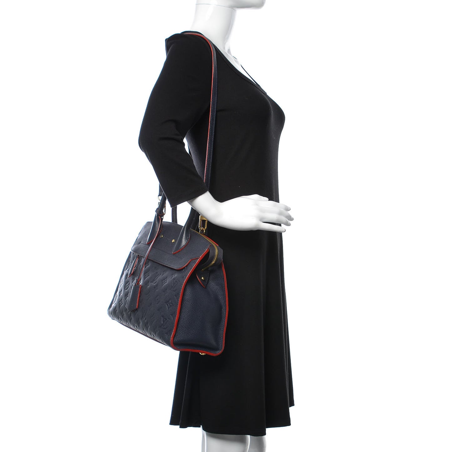 Empreinte Pont Neuf MM Marine Rouge