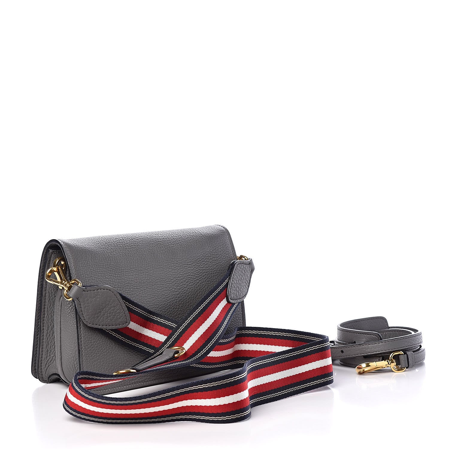 Prada Vitello Daino Crossbody Flap Marmo 4 of 10