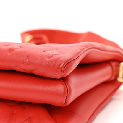 Louis Vuitton Lambskin Embossed Monogram Coussin PM Red 11 of 11