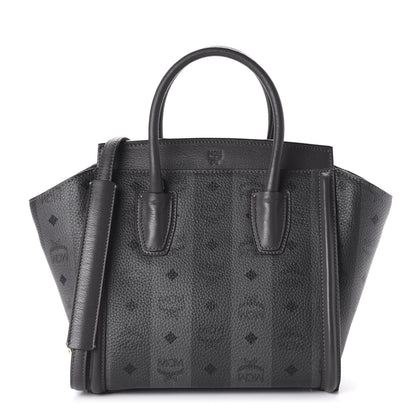 MCM Striped Visetos Satchel Phantom Grey 1 of 9