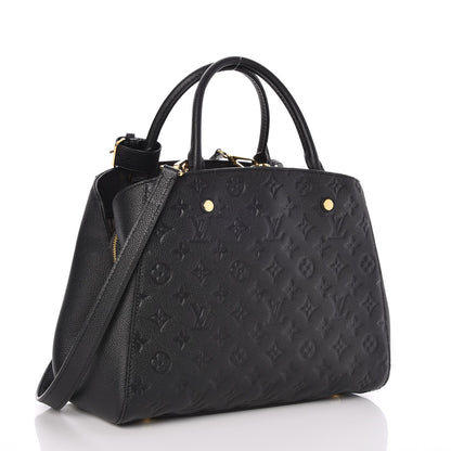 Louis Vuitton Empreinte Montaigne MM Black 3 of 8