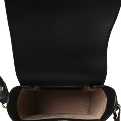 Gucci Dollar Calfskin Vertical Horsebit 1955 Crossbody Bag Black 5 of 15