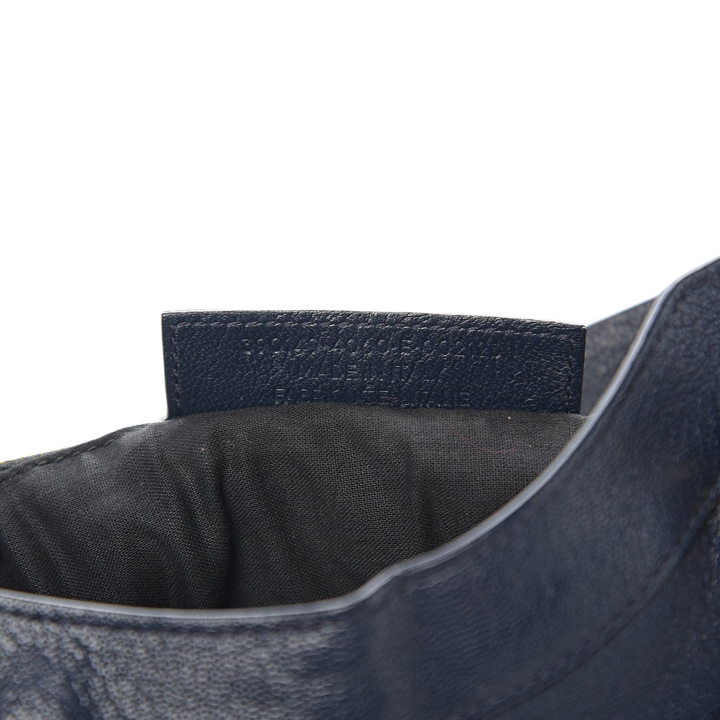 Chevre Gold Metallic Edge Hardware Town Bleu Nuit Dark Sea