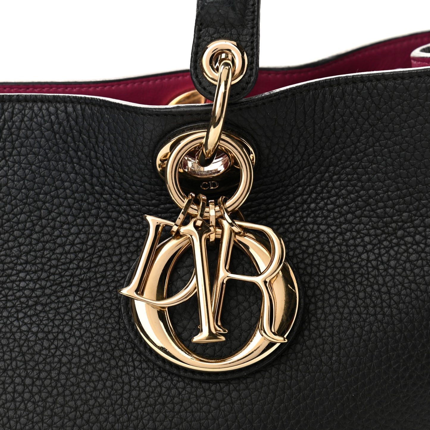 Bullcalf Small Diorissimo Tote Black Rose Indien