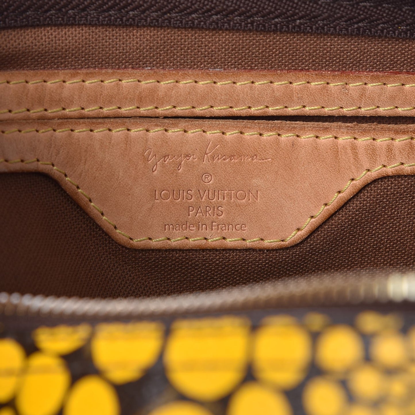 Monogram Kusama Town Speedy 30 Yellow