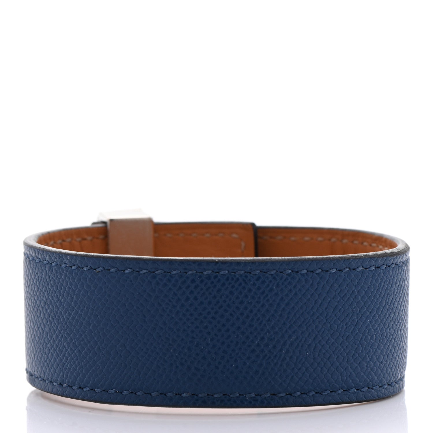 Hermes Epsom Collier de Chien CDC 24 Bracelet T2 Bleu Saphir 3 of 8