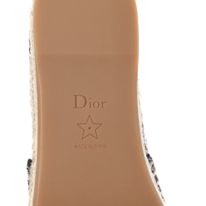 Christian Dior Canvas Tie and Dior Embroidered Granville 15mm Espadrilles 35 Denim 6 of 9
