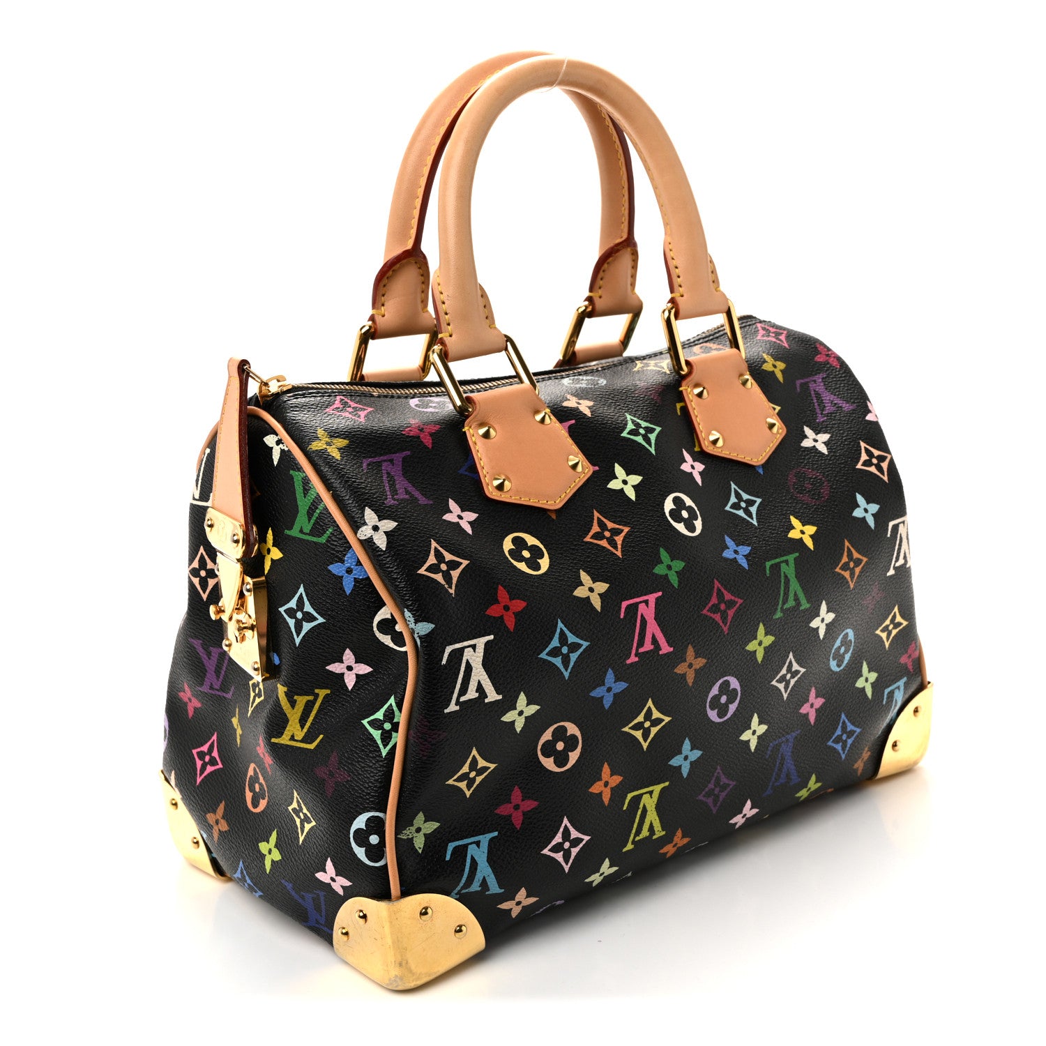 Louis Vuitton Monogram Multicolor Speedy 30 Black 3 of 11