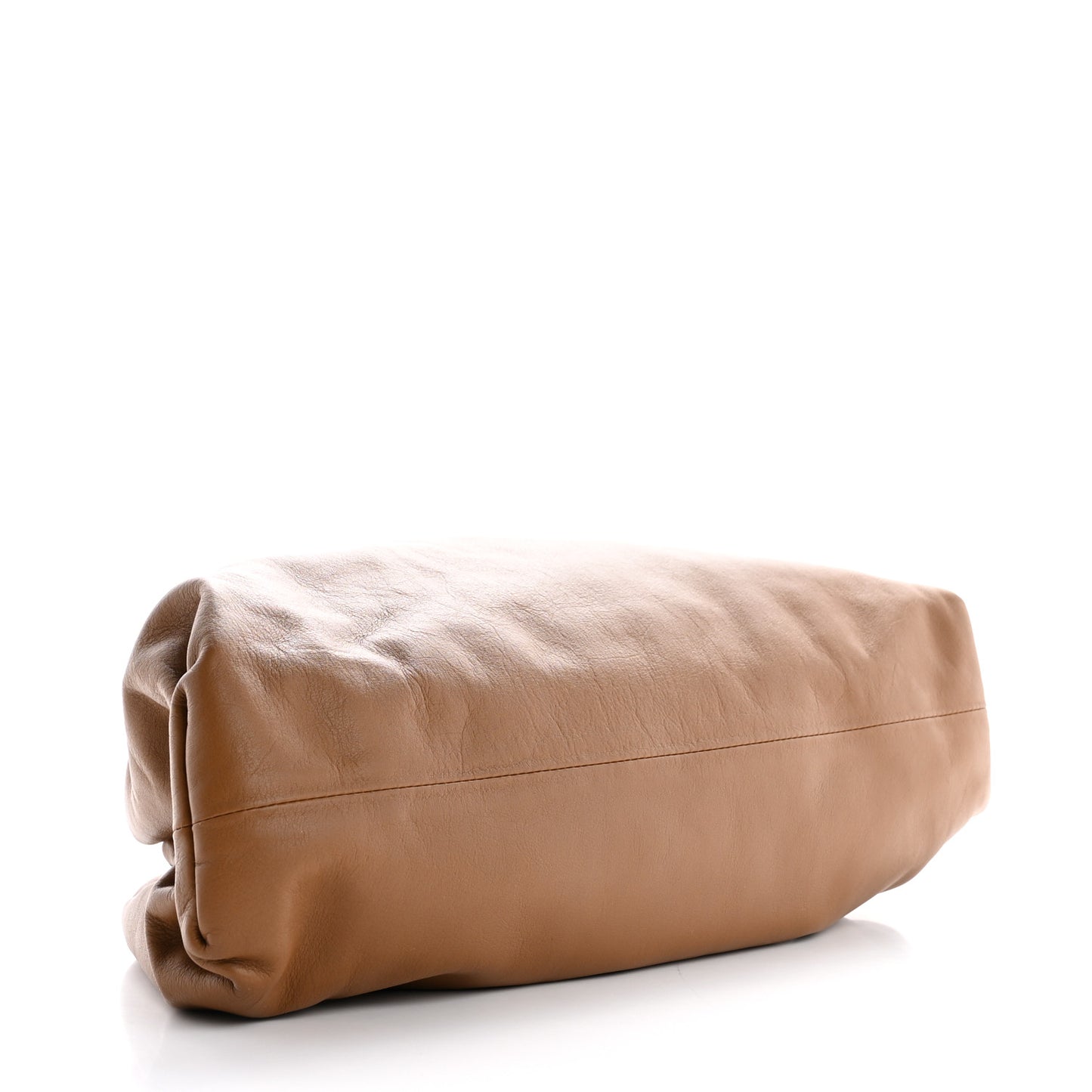 Smooth Butter Calf The Pouch Oversized Clutch Teak