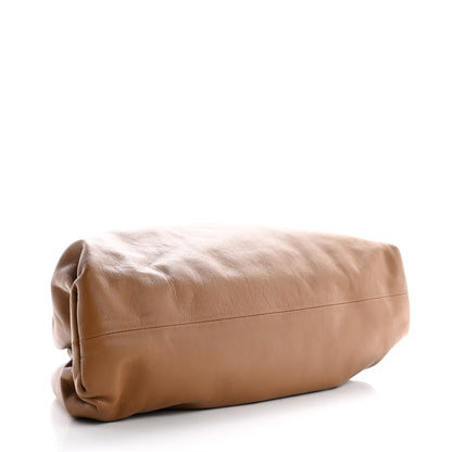 Bottega Veneta Smooth Butter Calf The Pouch Oversized Clutch Teak 4 of 8