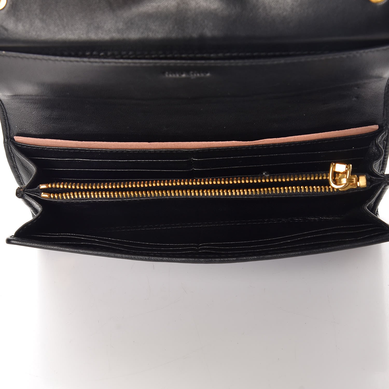 Miu Miu Nappa Matelasse Biker Flap Wallet Viola 7 of 10