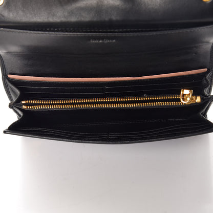 Miu Miu Nappa Matelasse Biker Flap Wallet Viola 7 of 10
