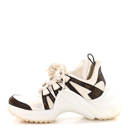 Louis Vuitton Patent Monogram LV Archlight Sneakers 38.5 White 1 of 9