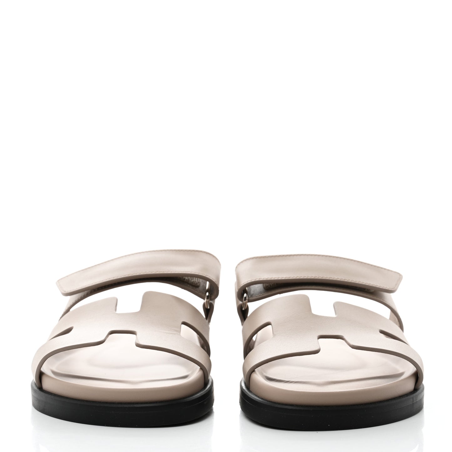 Calfskin Womens Chypre Sandals 36.5 Beige Mastic