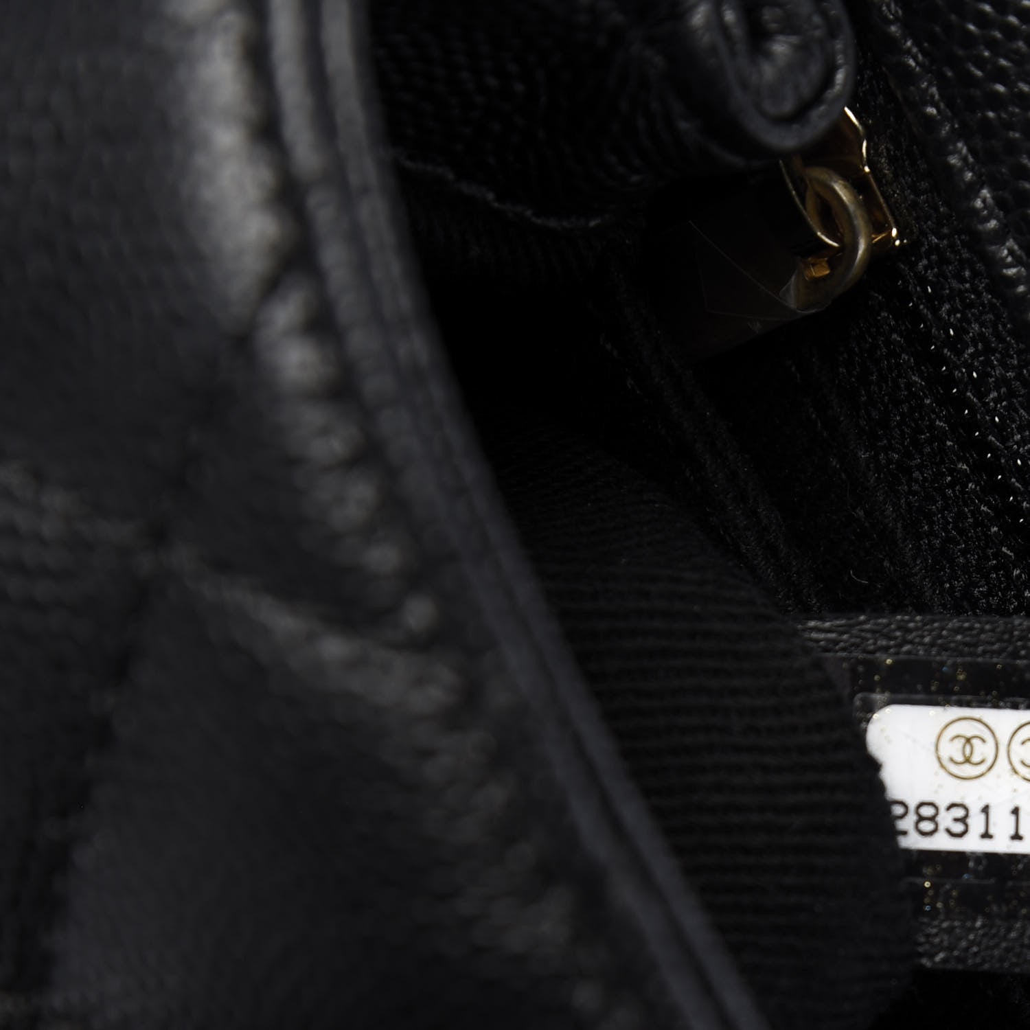 Chanel Caviar Lizard Embossed Quilted Mini Coco Handle Flap Black 8 of 9