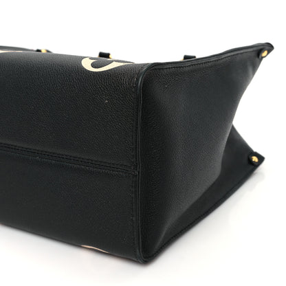 Louis Vuitton Empreinte Monogram Giant Onthego MM Black Beige 8 of 9