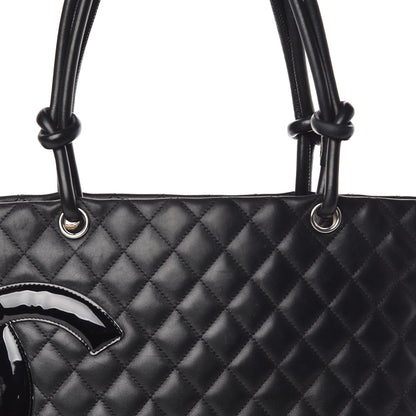 Chanel Calfskin Quilted Large Cambon Tote Black 13 of 18