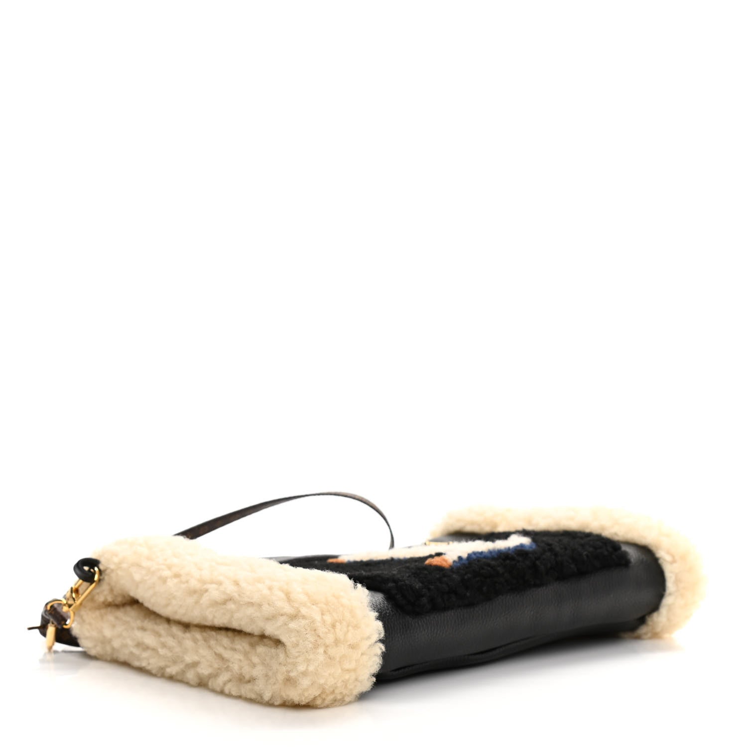 Louis Vuitton Calfskin Monogram Teddy Muffle Black 4 of 10
