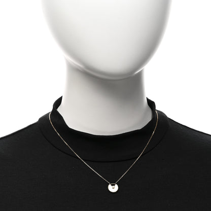 Cartier 18K Yellow Gold Diamond Mother of Pearl XS Amulette de Cartier Pendant Necklace 2 of 4