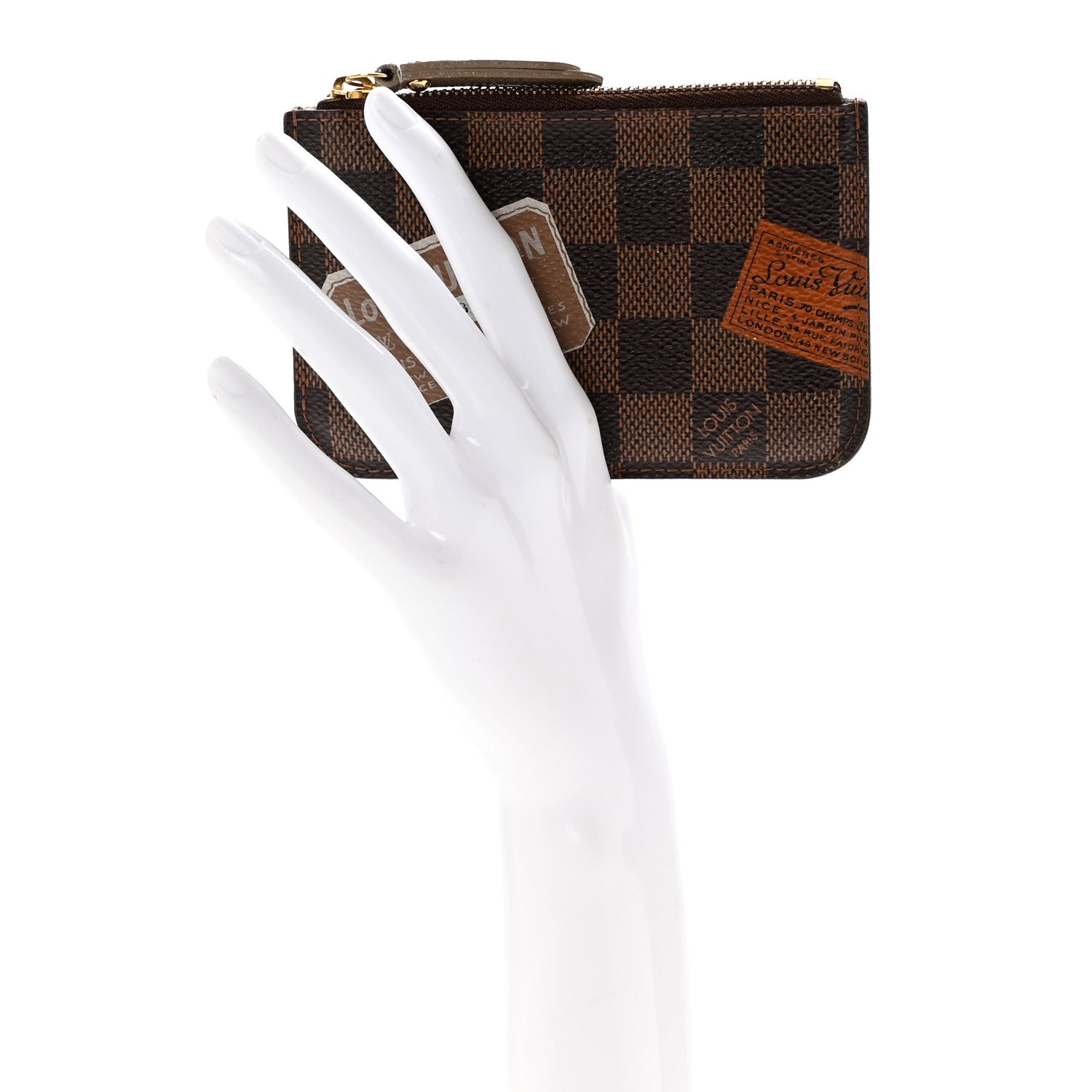Louis Vuitton Damier Ebene Trunks and Bags Key Pouch 2 of 12