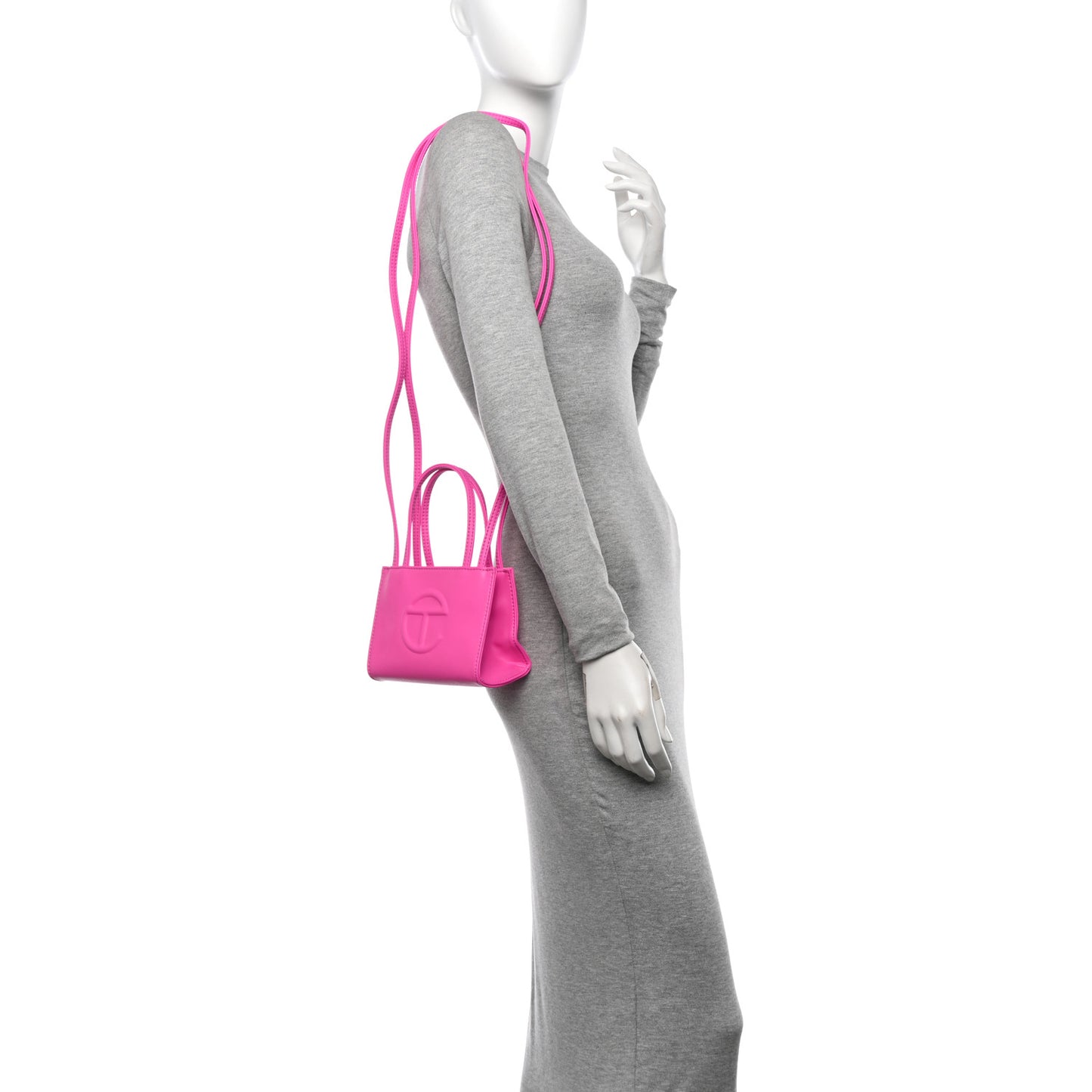 Vegan Leather Small Shopping Bag Azalea