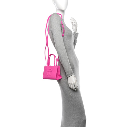 Telfar Vegan Leather Small Shopping Bag Azalea 2 of 9