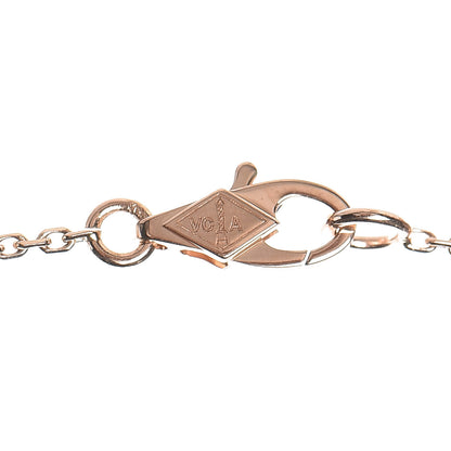 Van Cleef & Arpels 18K Rose Gold Carnelian Sweet Alhambra Pendant Necklace 5 of 6