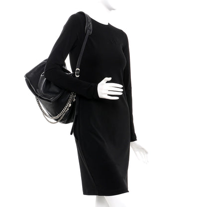 Jimmy Choo Lambskin Small Boho Biker Shoulder Bag Black 2 of 7