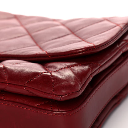 Chanel Lambskin Quilted Jumbo Chanel 3 Flap Red 10 of 16