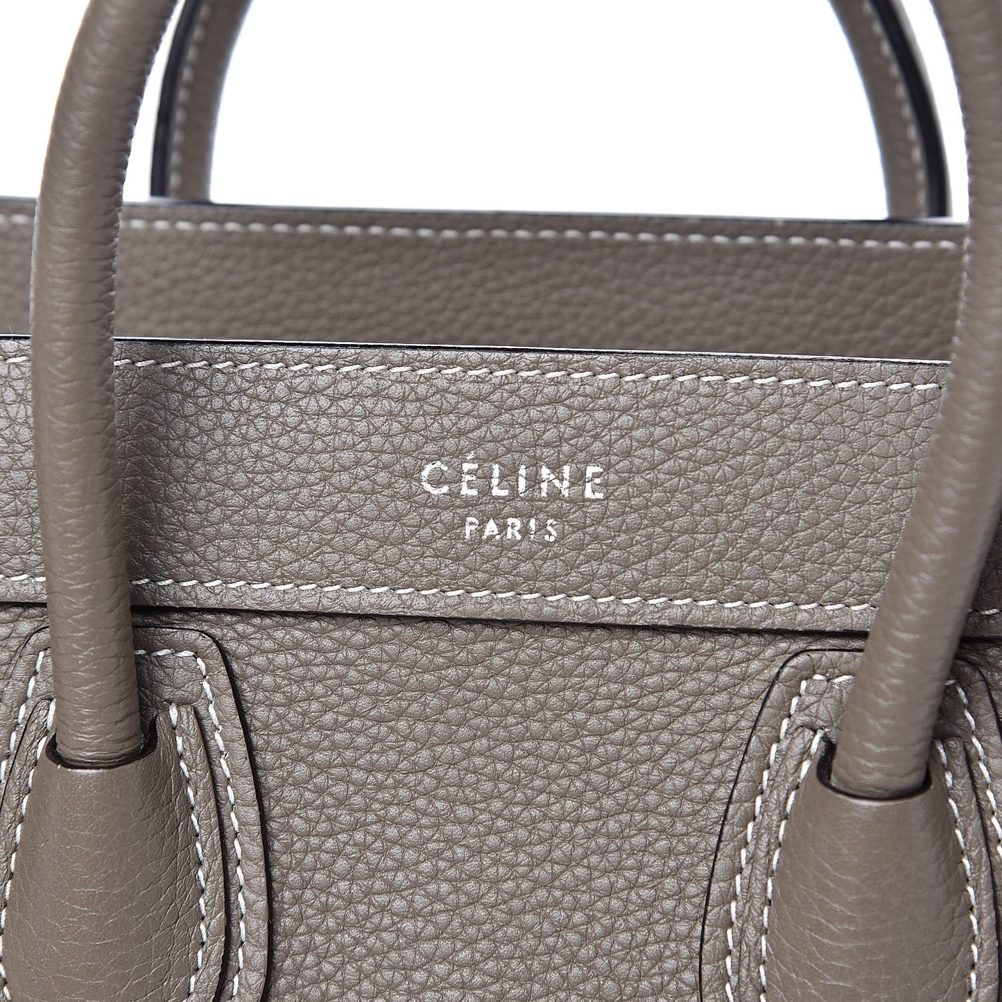 Drummed Calfskin Nano Luggage Souris