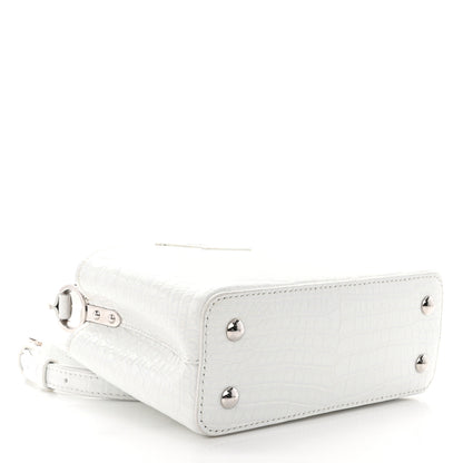 Louis Vuitton Crocodile Mini Capucines White 4 of 12