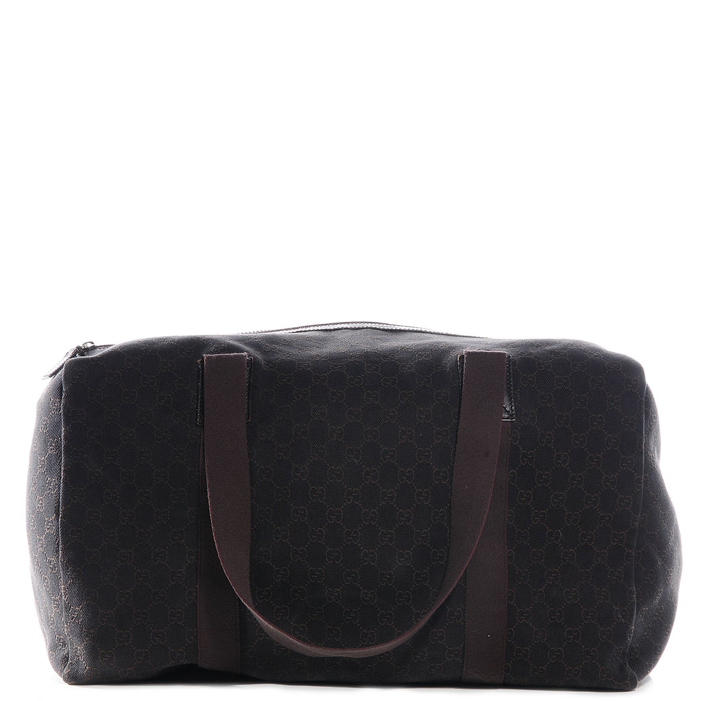 Denim Monogram Large Collapsible Carry On Duffle Bag Brown