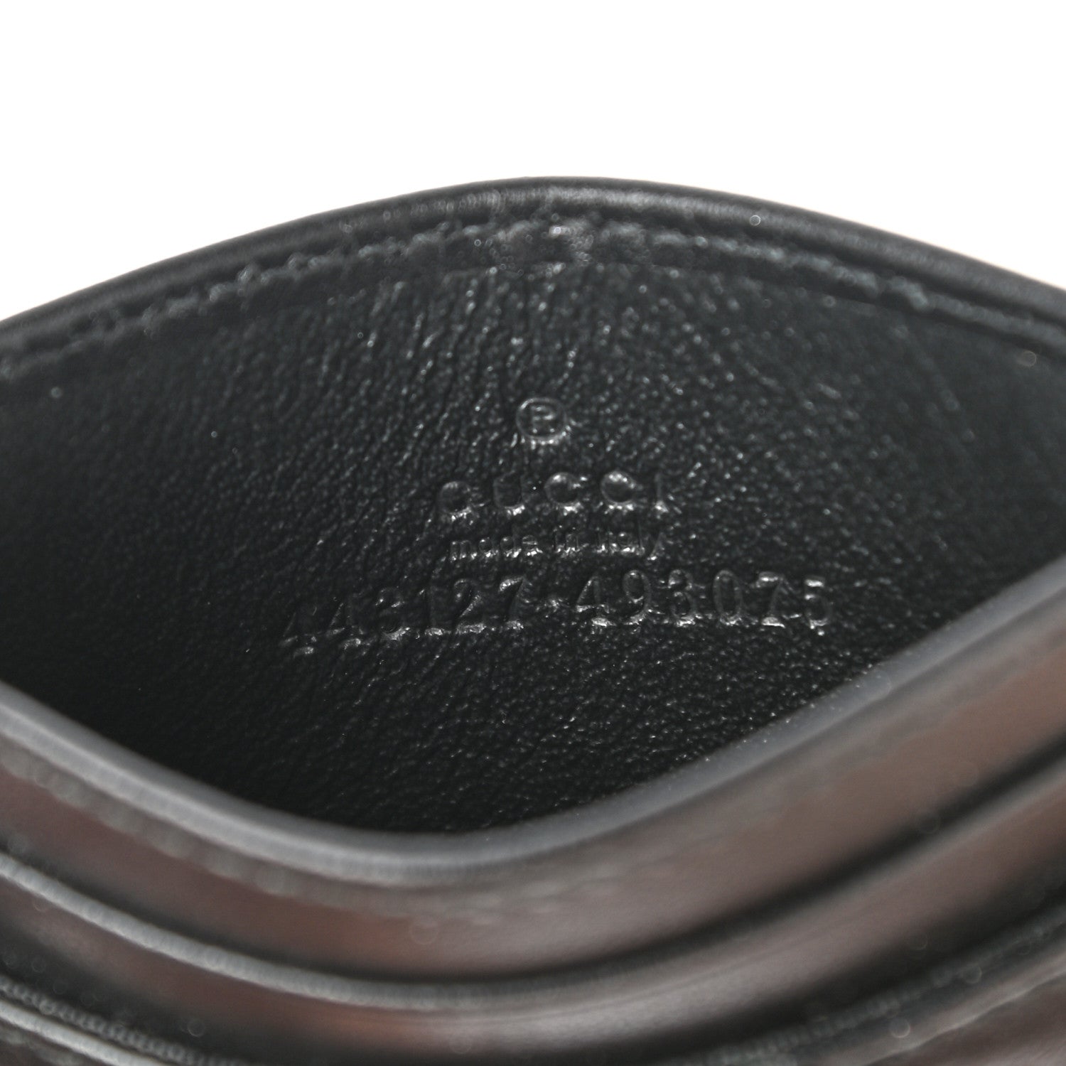 Gucci Calfskin Matelasse GG Marmont Card Holder Black 6 of 7