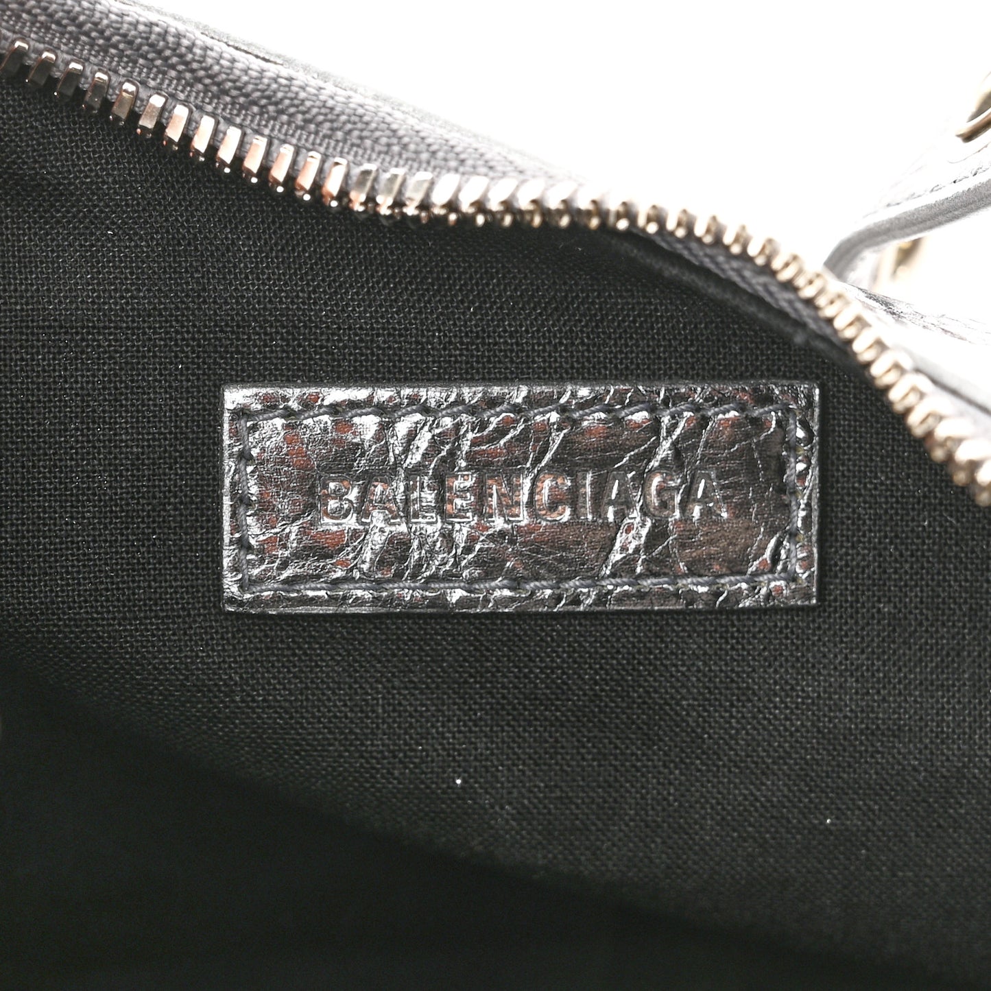 Metallic Agneau Arena Le Cagole Shoulder Bag XS Silver
