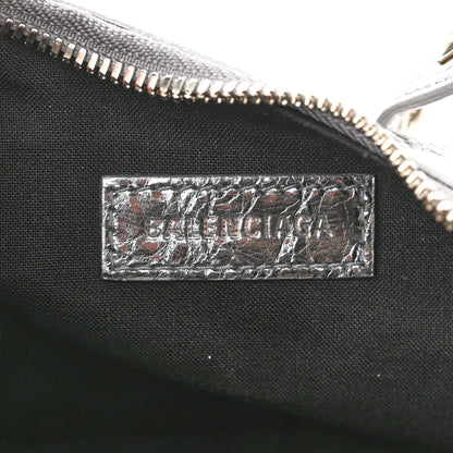 Balenciaga Metallic Agneau Arena Le Cagole Shoulder Bag XS Silver 6 of 10
